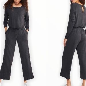 Lou & Grey Soft Grey Long Sleeve Jumpsuit XS